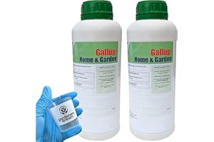 2 x 1L Gallup Home & Garden Glyphosate Weedkiller + Free GardenersDream Cup & Gloves