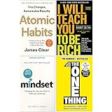 Atomic Habits, I Will Teach You To Be Rich, Mindset, The One Thing 4 Books Collection Set
