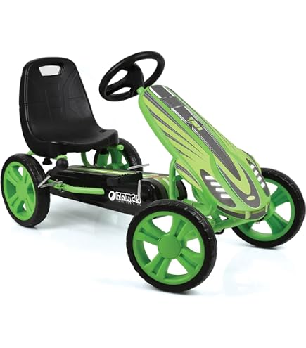 Kart à Pédale BERG Buzzy – Vert, Dès 2 Ans, 4 Roues Stables, Pneus EVA Increvables