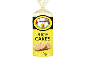 KALLO Marmite Rice Cakes 6 x 110g, Low Fat Low Calorie Snacks, Vegetarian