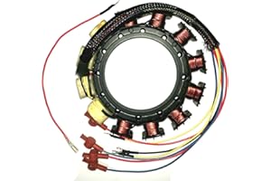 OMGPARTS Stator For Mercury 174-5456-16 Outboard 135,150,175,200,220,250,275 HP 398-5454A35 5454A32 16-Amp 2 Stroke 6-Cylinder 1981-1993 black max…