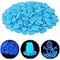 Ulikey 200 Stück Bunt Leuchtsteine Kieselsteine Leuchtende Kieselsteine Leuchtkiesel Floureszierende Pebble Steine für…