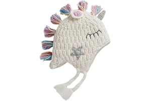 Gifts Treat Cappelli di Unicorno di Dinosauri Lavorati a Maglia per Ragazze e Ragazzi, Cappello Invernale Caldo per Bambini