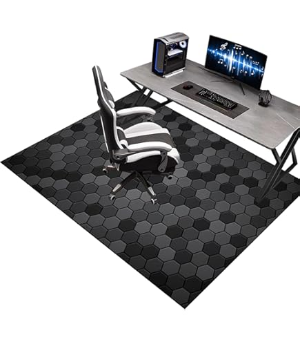 Tapis Rond Pour Chaise De Bureau 70 Cm - Protection Sol Dur Et Moquette - Antidérapant - Épaisseur 4,1 Mm - Plusieurs Couleurs