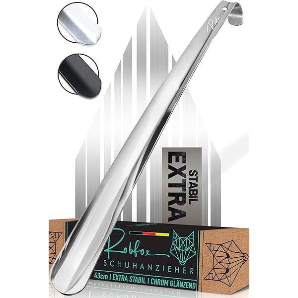 Extra Langer Schuhlöffel Aus Edelstahl - 43cm Schuhanzieher Für Damen & Herren