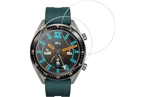 kwmobile Zestaw 2 folii ochronnych na wyświetlacz, kompatybilne z Huawei Watch GT Active, osłony ekranu ze szkła hartowanego, krystalicznie przezroczyste