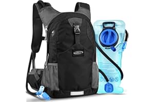 ‎LUNIDRY Lunidry Trinkrucksack Fahrradrucksack mit Trinkblase 2L Wasserdicht Sportrucksack, 20L Hydration Rucksack Herren Damen Outdoor Laufrucksack Tagesrucksack Wanderrucksack für Camping Ski MTB Fahrrad