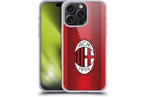 Head Case Designs Licenza Ufficiale AC Milan Home Kit per Stemma 2023/24 Custodia Cover in Morbido Gel Compatibile con Apple iPhone 15 PRO Max