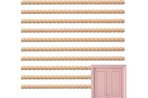Trälist 10 Stycken Obearbetade Träsmaterial | Obearbetad 3D-dekorativ trimlist För Väggpanel Brädor Projekt Skåp Hyllor Spegl
