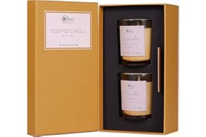 BODY & EARTH # LOVE Scented Candles Gift Set - Candles Gifts for Women, Aromatherapy Candles Set Gifts for Her, Birthday, Bath, Yoga, Weddings, Christmas, 2x3.5Oz Soy Wax Candles
