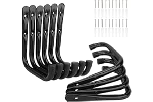 pipabiba Lot de 10 crochets de rangement robustes pour échelle de garage, support mural en acier de 17 cm (19 cm x 17 cm)