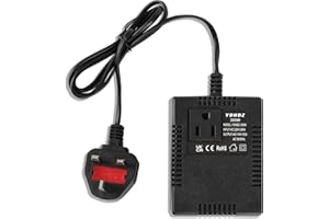 LMTNNB 300W Step Down Transformer, 240/220 v to 120/110v (UK Plug) Voltage Converter, Travel Power Adapter for WIFI, POS Machine, Power Bank