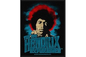 Jimi Hendrix - The Experience Patch 8cm x 10cm Black