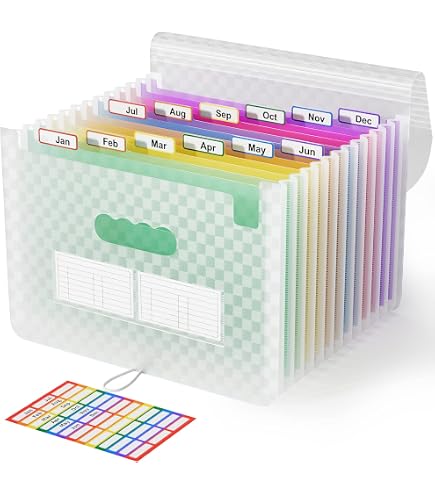 Trieur 12/24 Compartiments A4 Trieur Valisette Extensible Accordéon
