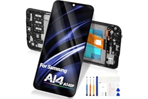 ATWIST Écran pour Samsung Galaxy A14 4G LCD Display - pour Galaxy A14 4G LCD Écran Tactile pour SM-A145F SM-A145M SM-A145P SM-A145R LCD Numériseur Verre Assemblée avec Cadre 6.6’’