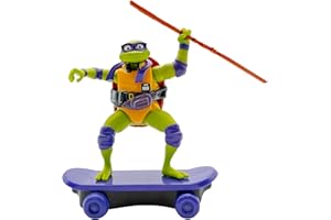 TEENAGE MUTANT NINJA TMNT Tortues Ninja - Sewer Shredders Donatello sur Skate avec rétrofriction et modalité Combat. Movie Style