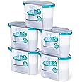 LIVIVO 500ml Interior Dehumidifiers- Helps Stop Damp, Mildew, Mould and Condensation (Locks Away Moisture, Dehumidifier Absorbs Up To 3 Times Its Own Weight in Water) (PACK OF 5)