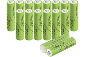 IWANGDO Akumulatory AAA 300mAh, HR03 do zewnętrznego oświetlenia słonecznego ogrodowego, wstępnie naładowane, opakowanie 16
