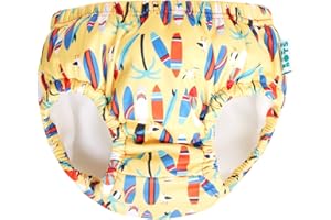 TotsBots- Reusable Swim Pants for Babies and Toddlers - Easy to Use - Swimming Pool Safe - Breathable and Stretchy Fabric - UK Made (Surf's Up!, 6-12 Months)
