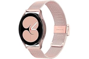 BRLYYO Pasek do zegarka Samsung Galaxy 4 20mm Metalowy pasek ze stali nierdzewnej do zegarka Galaxy 4 Classic/Galaxy Watch 3 41mm Galaxy Watch Active 2 Gear Sport Amazfit GTS