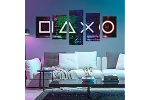 KAIRNE 3D DIY Autocollants Muraux Gamer de Chambre, Moderne Poster/Stickers Muraux de Décoration de Salon, de Garçon Dortoir