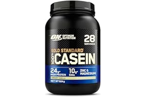 Optimum Nutrition Gold Standard 100% Protéine de Caséine, Goût Vanille Crémeuse, 924g, 28 Doses