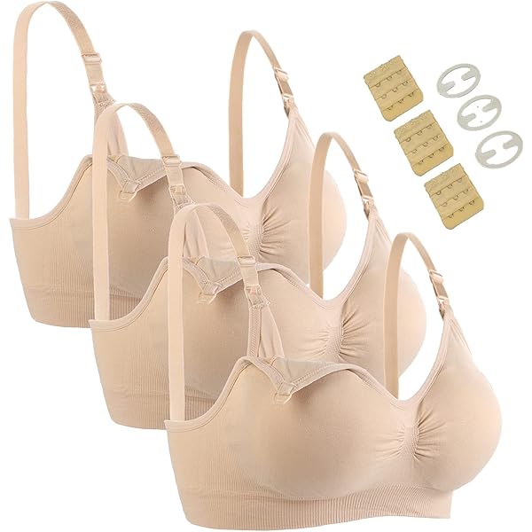 Reggiseno Allattamento Senza Ferretto 2 Pezzi - Cotone Morbido, Clip Per Allattamento Comodo - Foto 12