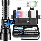 BUYSIGHT Rechargeable Spotlight Flashlight - 1,000,000 Lumens, Waterproof Hunting Light With Red Filter - View #4