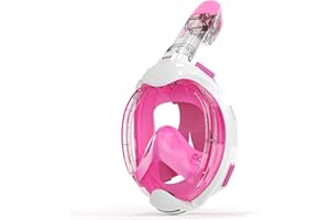 G2RISE Maska do nurkowania na całą twarz, zestaw do nurkowania dla dzieci, panoramiczny widok 180 stopni, przeciwmgielna i zapobiegająca wyciekom, zestaw do nurkowania dla dzieci w wieku 3-8 lat