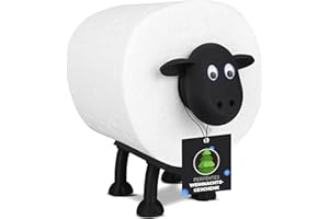 LAYERSMITH® Schaf Toilettenpapierhalter [DAS ORIGINAL] 1 Stück für 42mm Rollen - Perfekt als Deko für Toilettenpapier, Klorollenhalter, Klopapierhalter oder als Geschenk