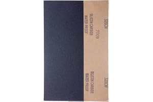 YoiYee 320 Grit Wet & Dry Sandpaper Sheets, 23 x 9.5cm, Extra Fine Abrasive Sand Paper Roll for Wood, Metal, Plastic, Glass, Stone and Wall Sanding, 10 Pack