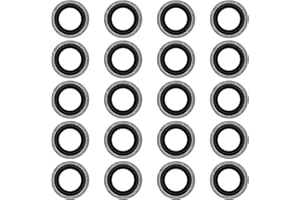 GREACESRIO Lot de 20 Joints de bouchon de vidange d'huile, vis de vidange d'huile bague d'étanchéité OEM 110265505R, 6079970345, 8200641648, 3121867, 7700266044 Compatibles avec Clio Captur Espace Laguna Megane