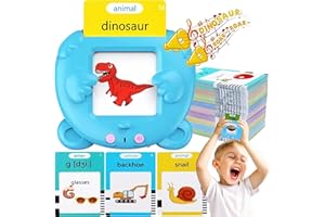 YADODO 510 Words Talking Flash Cards for Toddlers Age 1 2 3 4 5 British English Accent Speech Therapy Toys for 2 Year Old Boys Girls Educational Audible Flashcard Device UK Kids Sight Words Talking Flashcard