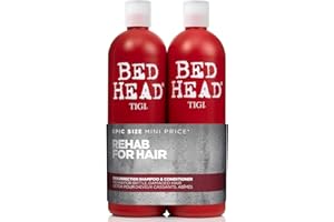 Bedhead by TIGI | Ensemble de shampooing et revitalisant Resurrection | Soins capillaires pour cheveux cassants et abîmés | Formule de soin puissante et régénérante | 2 x 750 ml