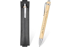 Clabby Merci Stylo à Bille en Cadeau sans Maître la Vie n'Aurait pas la Classe Stylo à Bille Rétractable avec Trousse Cadeau de Fin d'Études d'Adieu pour Maîtresse, Maître, Professeur