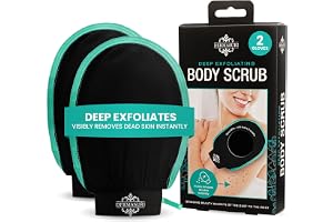 Dermasuri – Djupverkande Skrubbhandske för Kroppen – Exfoliering & Borttagning av Brun-utan-sol – Koreansk Hudvårdshandske Mä