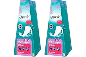 Multipack Bundle of Duchesse Thong Panty Liners for Women(2 pack/60 Strings Panty Liners) with Hubsidia Thank You Card
