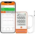 Elitech Data Logger Temperature Humidity Bluetooth Hygrometer Thermometer with Shadow Data 100000 Points Data Storage Export MAX MIN AVR MKT GSP-6Pro