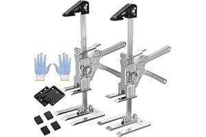 BRITPICK Labor Saving Arm Jack 2 Pack, Multi-Function Hand Lifting Tool Jack, Two-Speed Descent Furniture Lifter Jacks, Arm Tool Lift for Installing Cabinets,Doors & Windows, Load-Bearing 400 kg