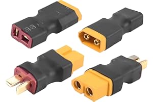 2 Paar XT60 auf T-Stecker YACSEJAO XT60 männlich auf weiblich Deans T-Stecker und XT60 weiblich auf männlich T-Stecker für RC Lipo Akku-Ladegerät
