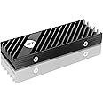 EZDIY-FAB M.2 SSD heatsink 2280, Double-Sided Heat Sink, High Performance SSD Radiator for PC / PS5 for PCIE NVME M.2 SSD or SATA M.2 SSD- Black