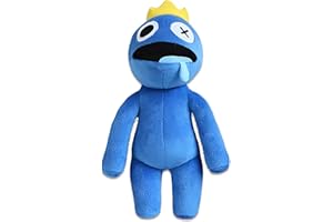 Rainbow Friends Peluche Bleu, WKxinxuan 30 CM Rainbow Friends Poupee, Roblox Rainbow Friends Poupée Soft Stuffed Doll Anime Doux Peluches Grande Poupée pour Enfants Fans Cadeaux Anniversaire