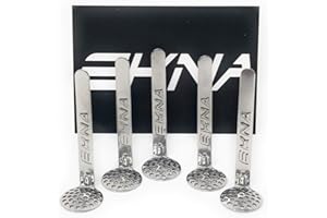 EKNA Stahl-Hängesiebe Einhängesiebe 12mm 15mm für Tabakpfeifen, Wasserpfeifen 5 10 20 Stück Stahlhängesiebe + Sticker (5, 15mm)