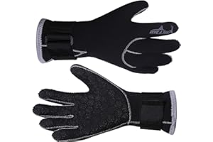 Milaloko Guantes de Buceo de Neopreno de 3mm Antideslizantes Guantes de Neopreno Calientes para Hombres y Mujeres
