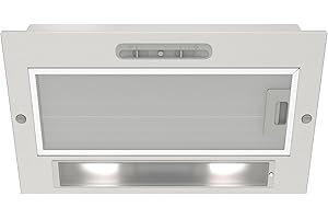 CATA G 45 X Cappa Aspirante Cucina Pannello di Controllo a Scorrimento 2 Livelli di Aspirazione Illuminazione LED E 14 Motore Extra Silenzioso Acciaio Inox Classe Energetica E 56cm