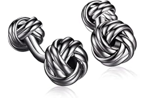 HONEY BEAR Knoten Twisted Manschettenknöpfe für Männer Hemd Hochzeit Geschäftsgeschenk