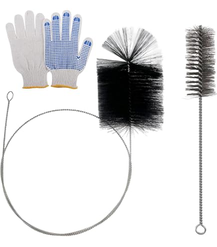Nylon-Kaminbürste Rohrbürste 200 Mm, M12-Gewinde – Für Schornsteinreinigung & Rohrpflege, Kunststoffbesatz, Von Kutlu