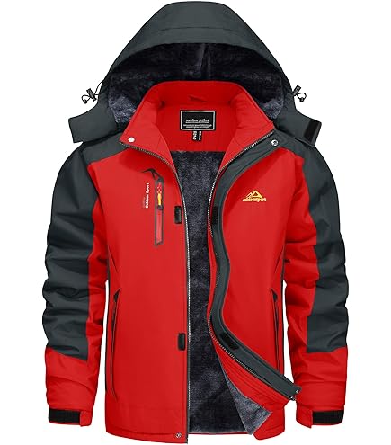 thumbnail: SHINROAD Heren Winterjas Met Luipaardprint - Lange Mouwen, Capuchon En Zakken - Dikke Fleece Voor Warmte - Maten S T/m 4XL - Ideaal Voor Herfst En Winter