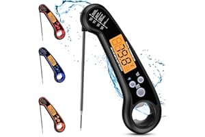 ARCLOGY Wireless Meat Thermometer Probe Food Thermometer Probe Digital digital thermometer Cooking Thermometer Food Temperature Probe Jam Thermometer Uk Meater Thermometer Food Probe Thermometer (BLACK)