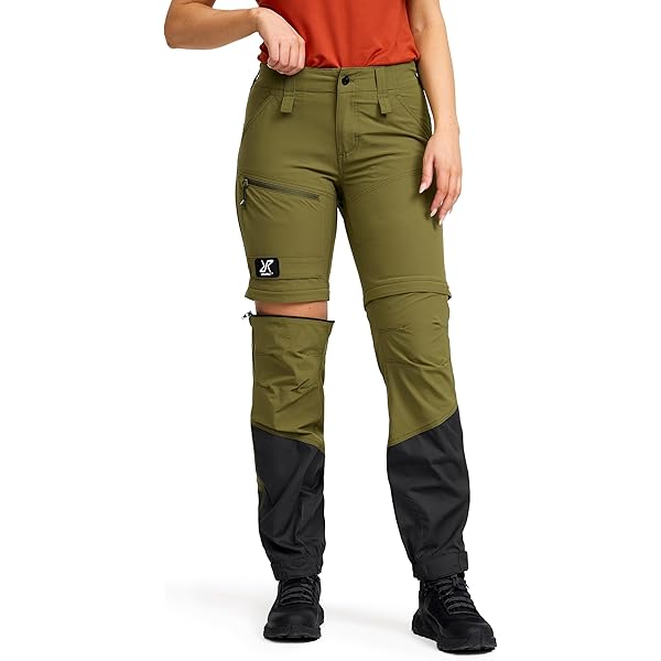 Hiauspor dames wandelbroek met ritssluiting ademende trekkingbroek sneldrogende uitneembare outdoorbroek stretch functionele broek zomerbroek